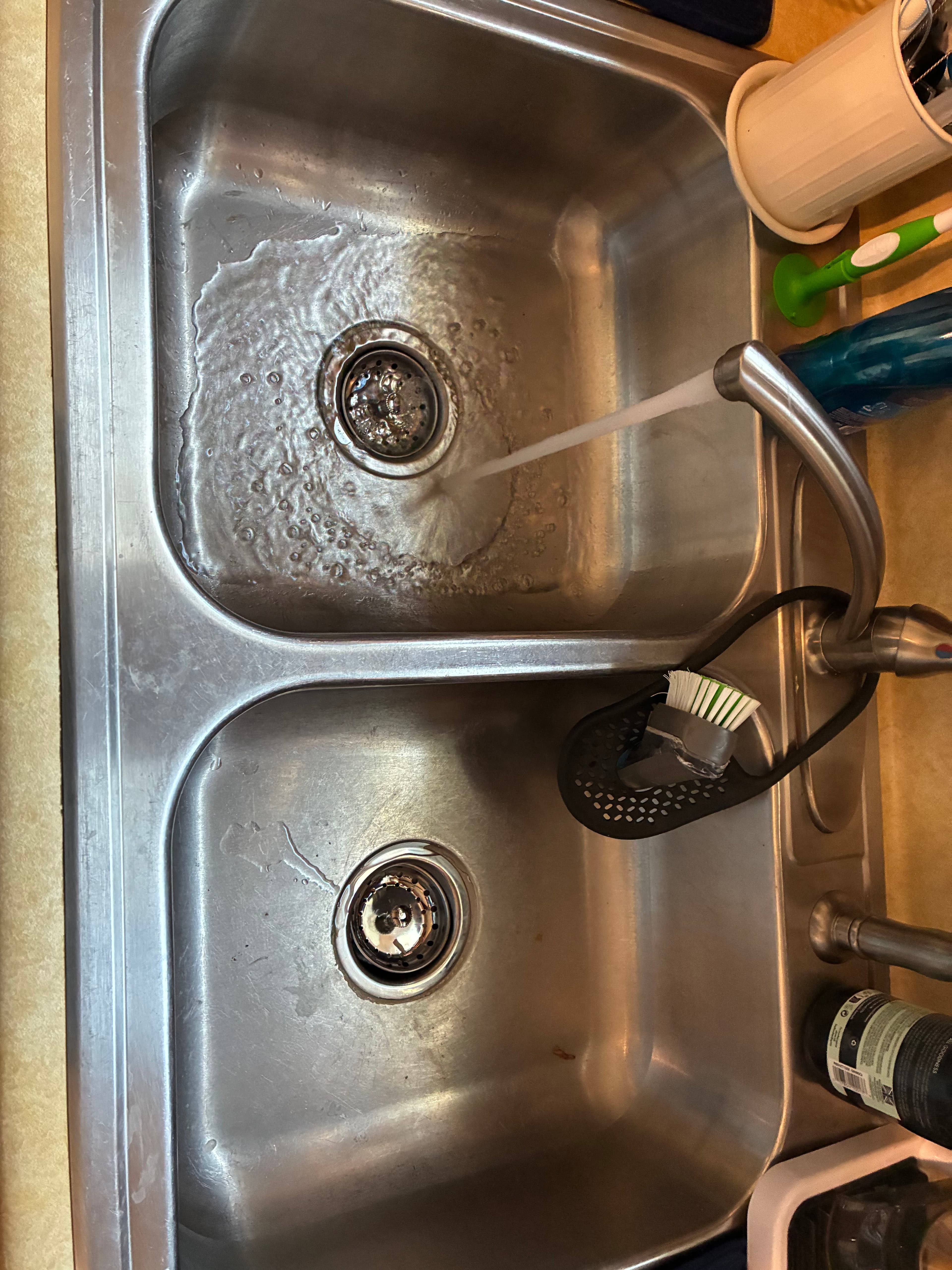 Project Kitchen Sink Leak Fixed with New Strainers and Drain Piping image