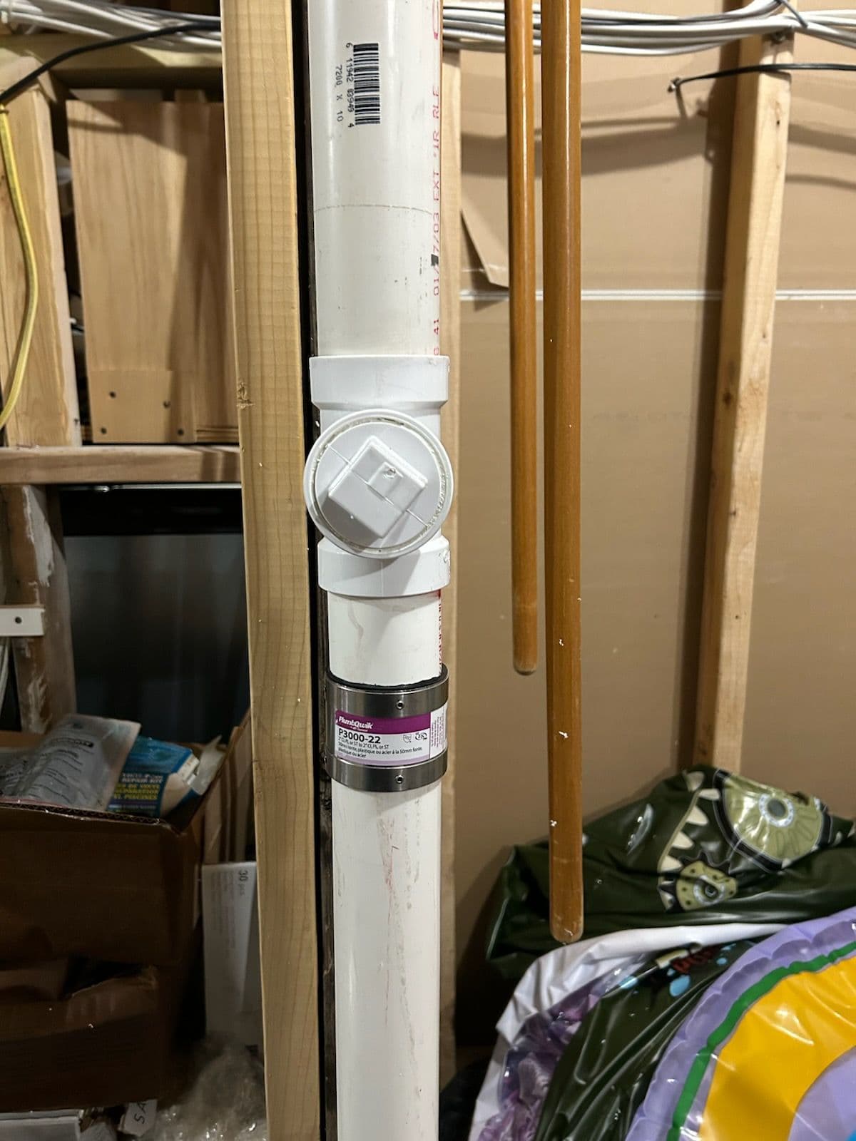 Plumbing Repair on Laundry Pipe