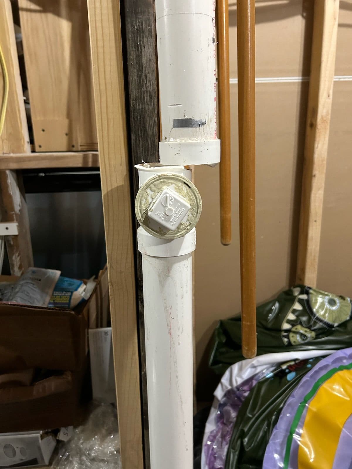 Plumbing Repair on Laundry Pipe
