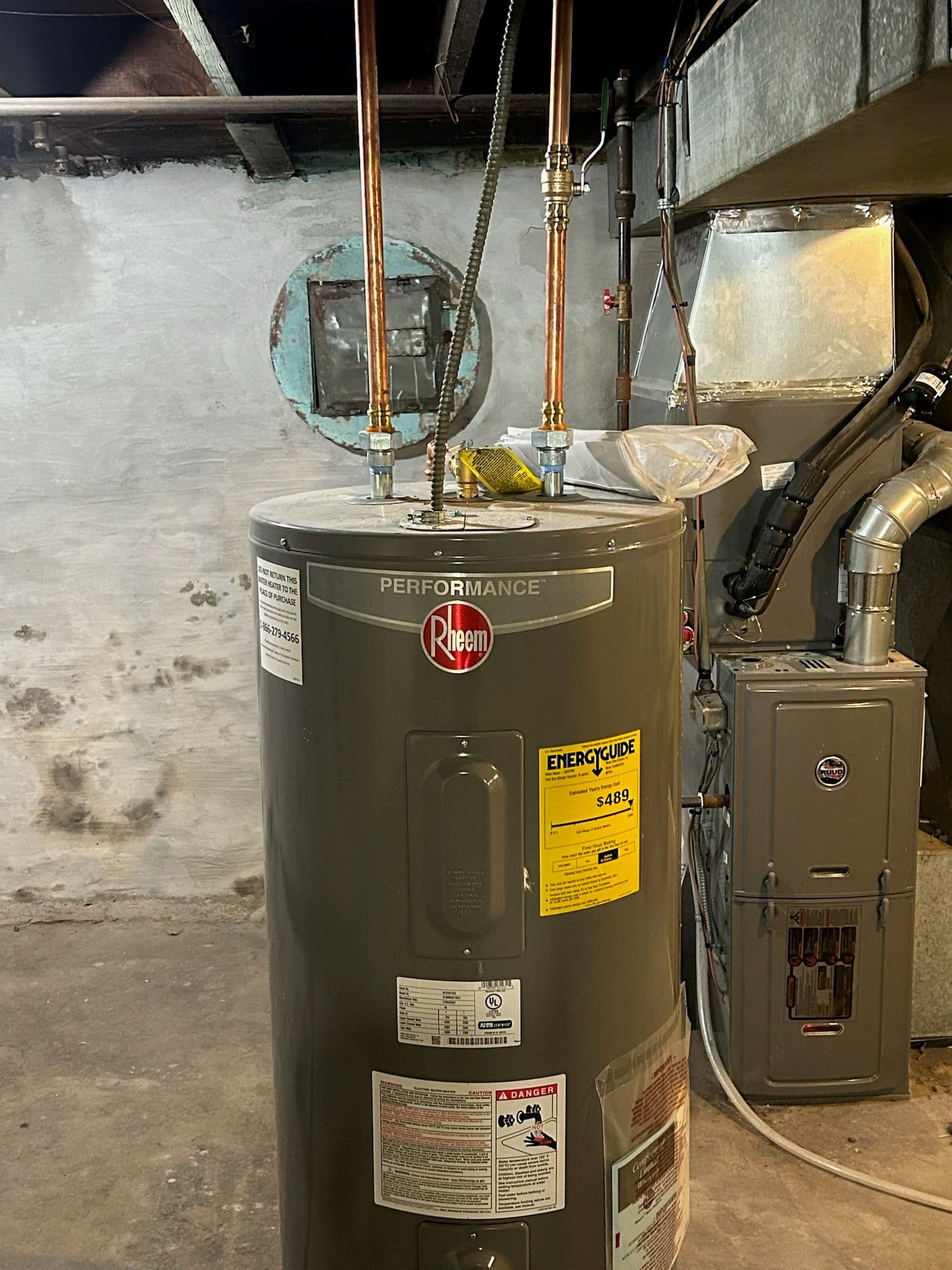 Project Efficient Rheem Water Heater Installation image