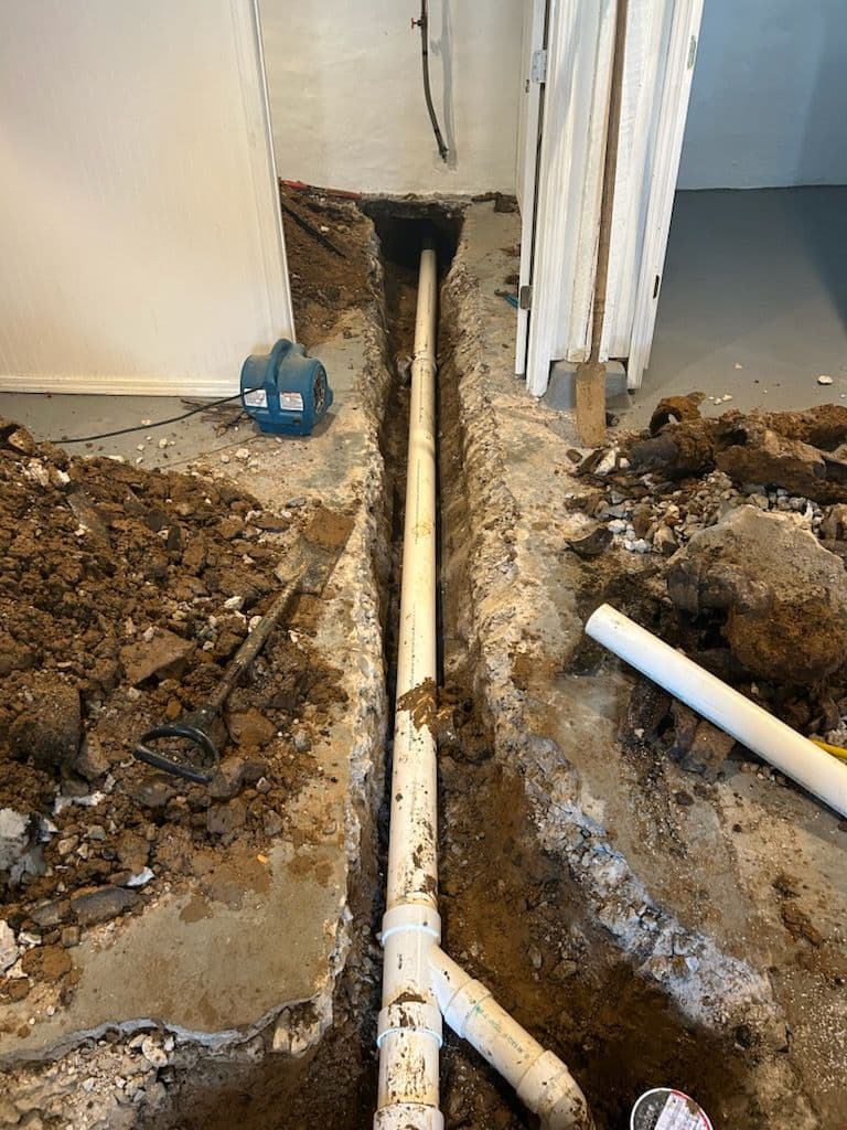 Expert Indoor Sewer Line Installation image